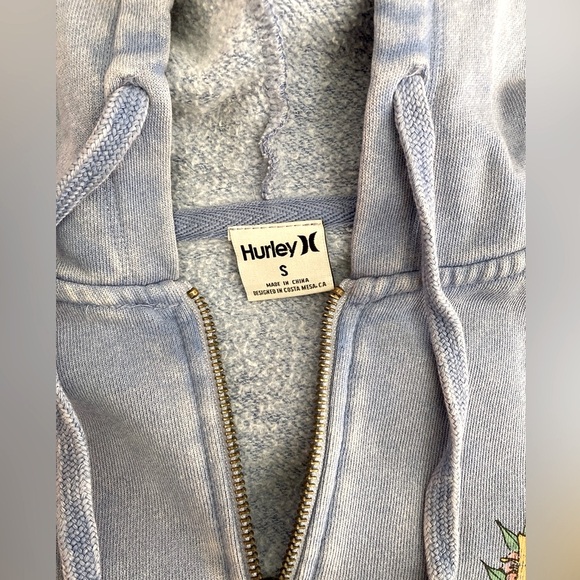 HURLEY | NWT Women’s Fleece Zip-Up Hoodie Sweater - Picture 5 of 8